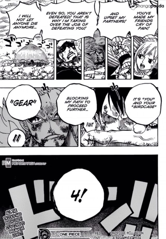 Manga reveal layout