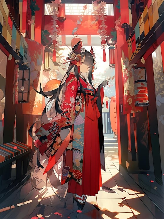 Musician doorway scene