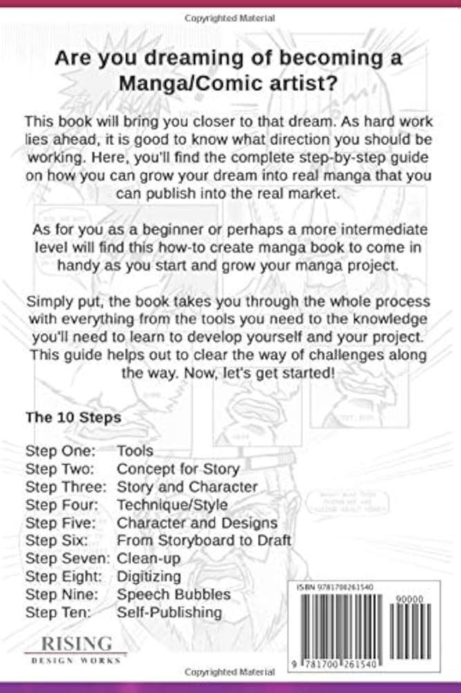 comic production checklist