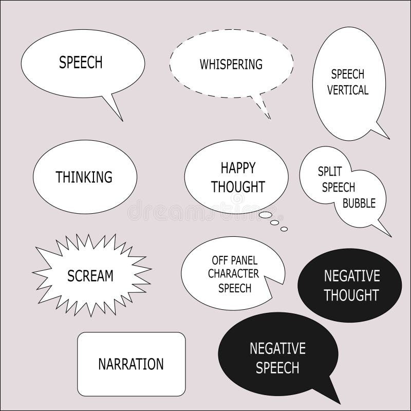 manga balloon shape examples