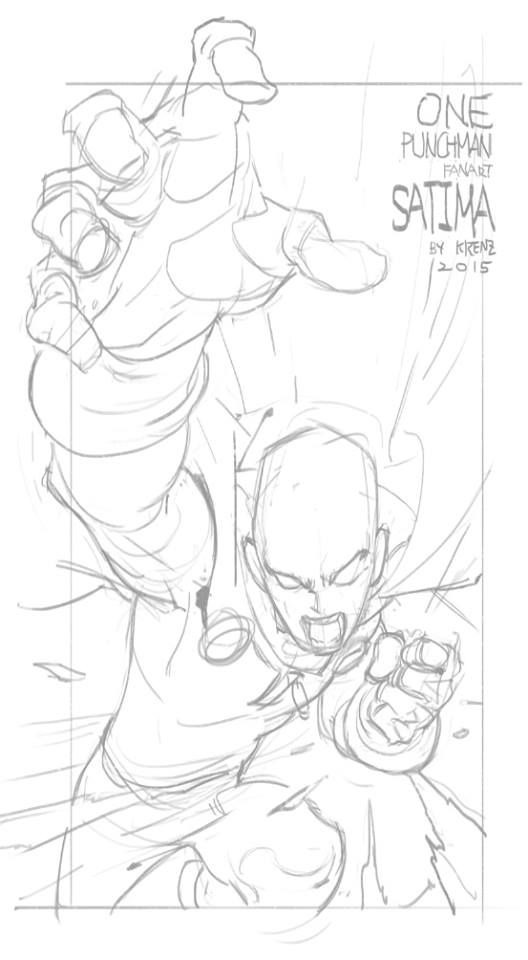 manga foreshortened punch