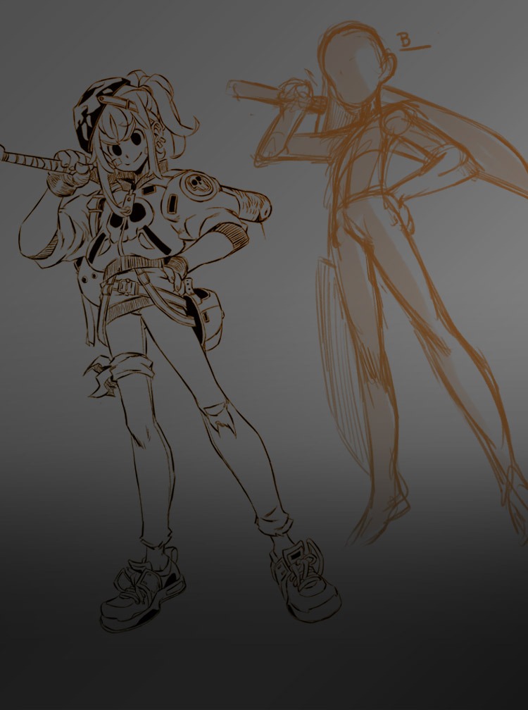 manga gesture drawing
