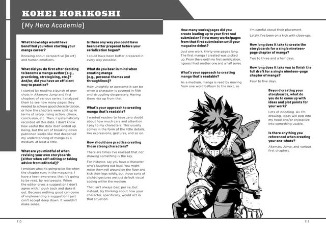 manga idea starting points