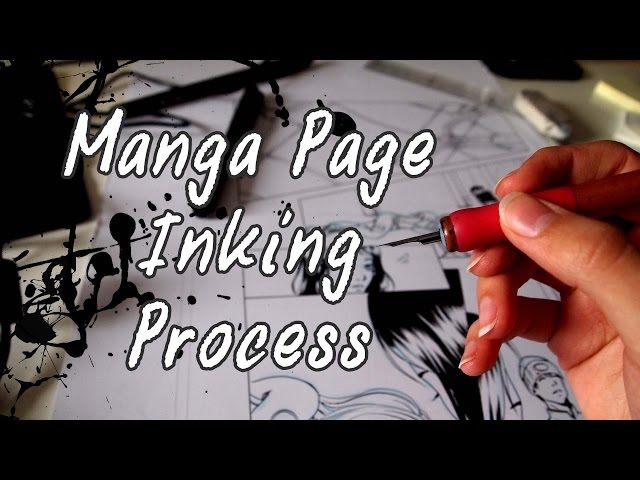 manga inking stages