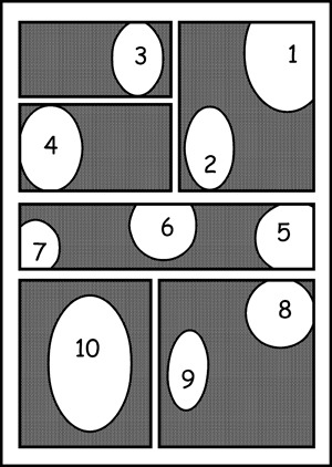 manga panel reading