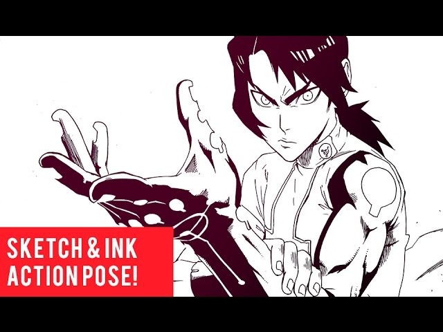 manga pose foreshortening