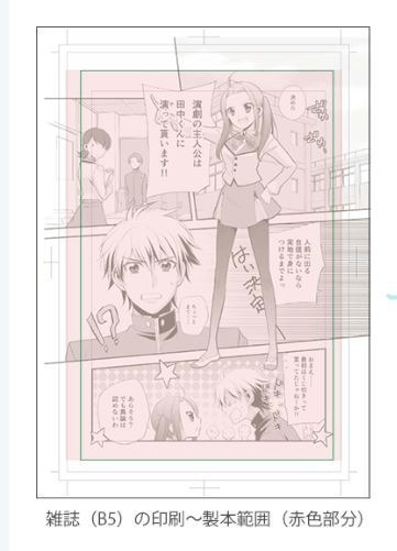 manga safe margins
