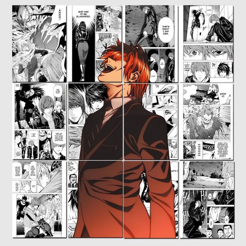 rough manga panel sequence