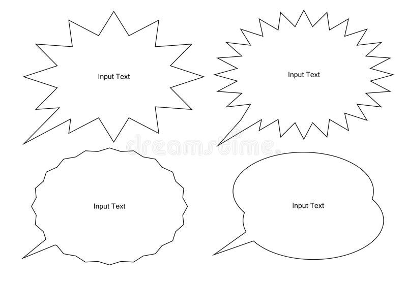 speech balloon space