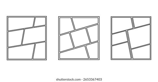 three comic layouts