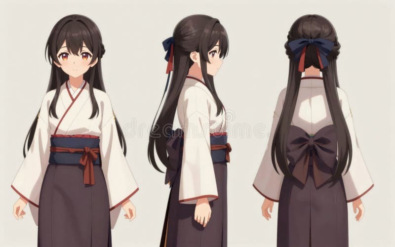 three view character