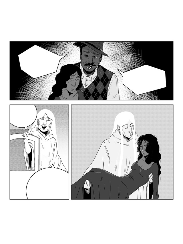 unfinished manga pages
